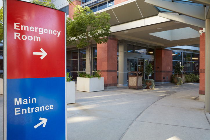 emergency room sign