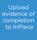 Upload evidence of completion to InPlace