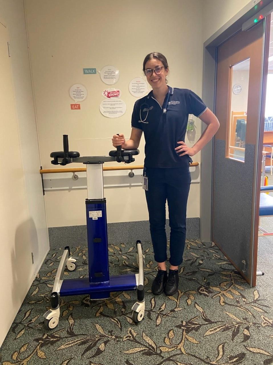 Bachelor of Physiotherapy (Honours) student Annie Collidge on placement