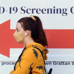 woman wearing face mask