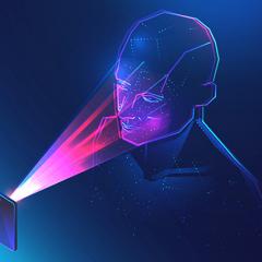 Image of a person being scanned by a mobile phone
