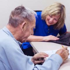 aphasia sufferer and researcher