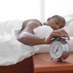 person waking up