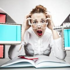 stressed worker