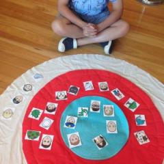 child sitting on mat