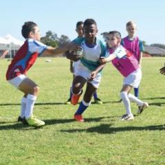 Children playing Junior Rugby League