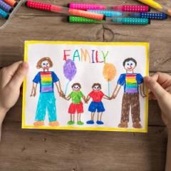 child's drawing of a family