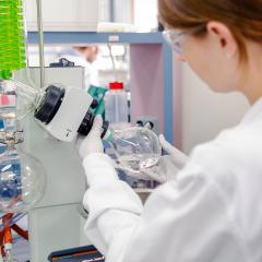 researcher in lab