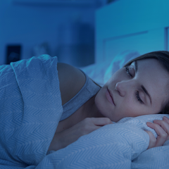 woman sleeping in bed 