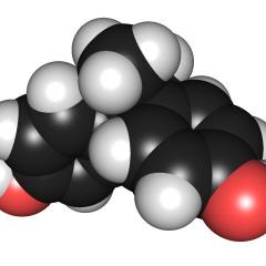 3D chemical structure of bisphenol A