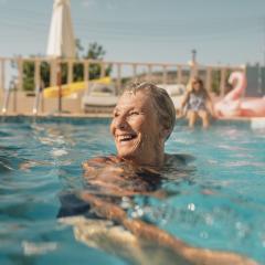 woman swimming