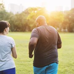 people exercising