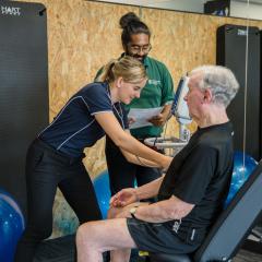 student practitioner and client at UQ Healthy Living