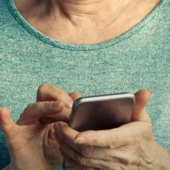 woman texting