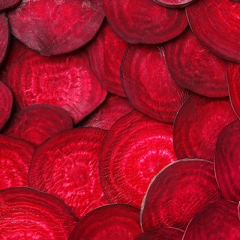 Slices of beetroot