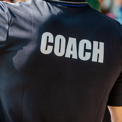 T-shirt labelled 'Coach"